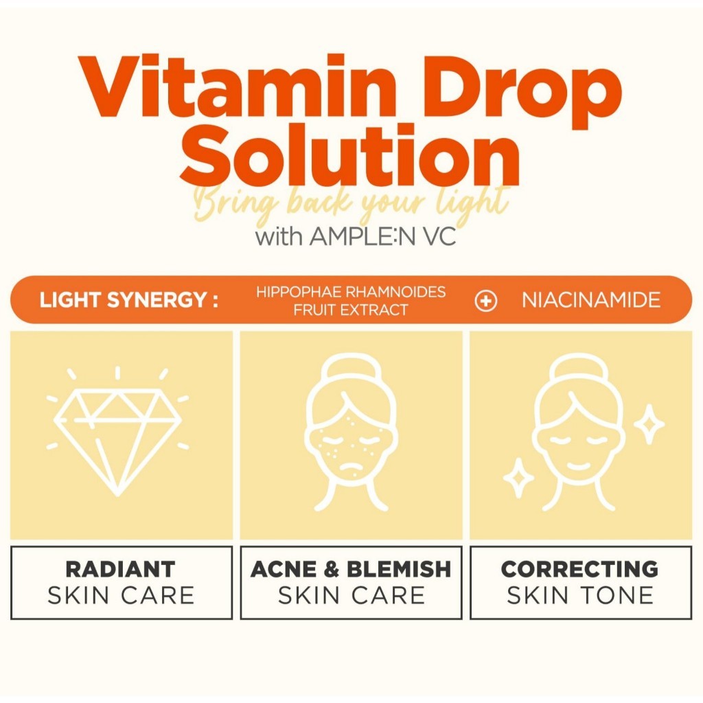 AMPLE:N VC Shot Serum, 100mL - Anti-Aging Face Serum with Vitamin C