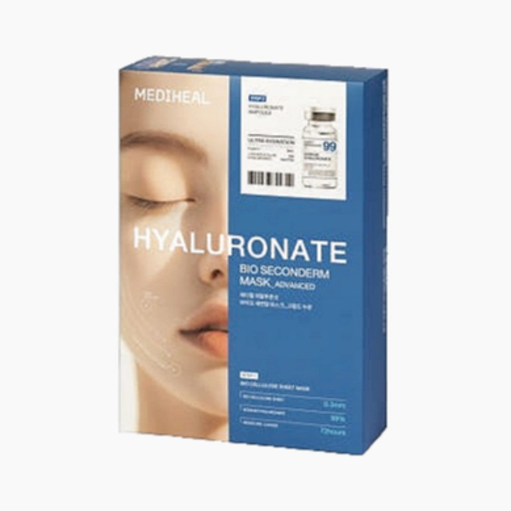 [NUEVO] MEDIHEAL Bio Seconderm Mask, SET DE 10 UD (3 Tipos) Hialuronato / Madecassoside / Rosa PDRN
