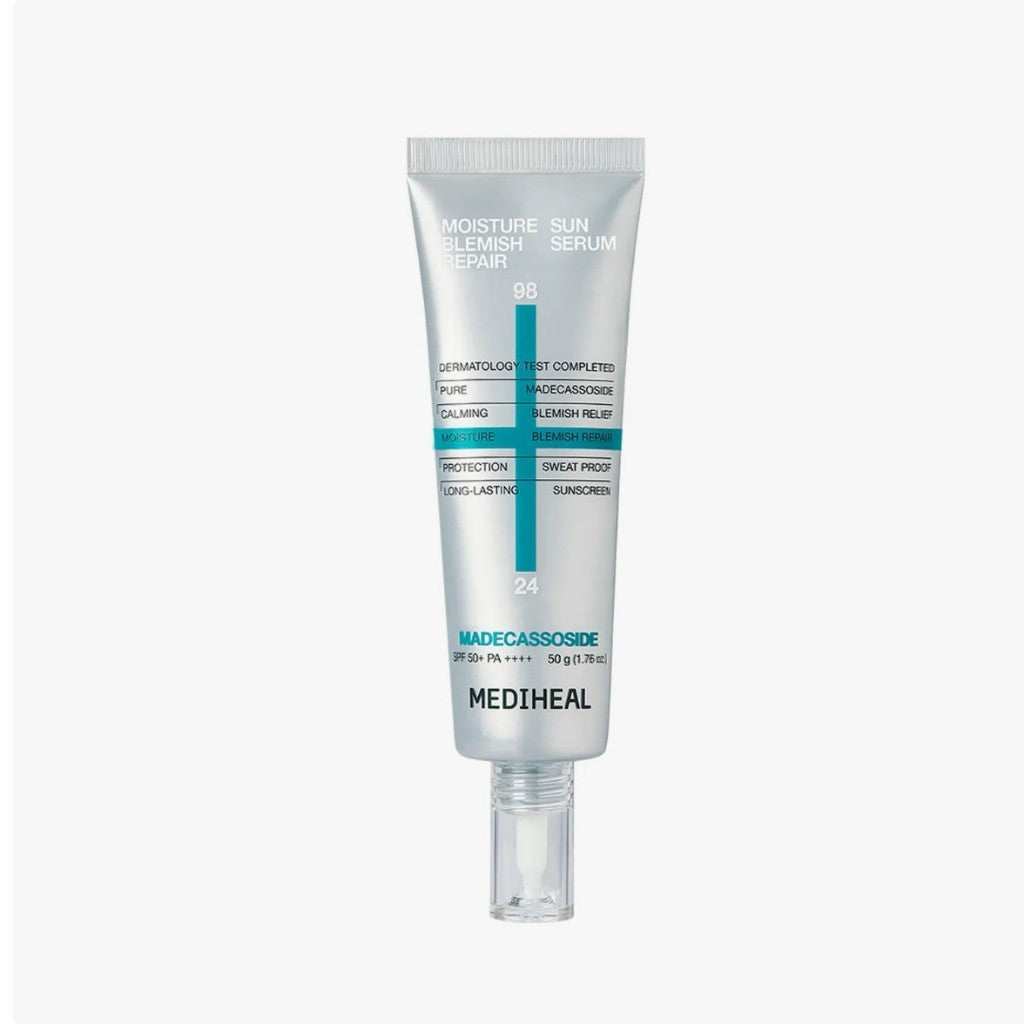 MEDIHEAL Madecassoside Moisture Sun Serum Sérum Solar Reparador de Manchas 50g | SPF50+ PA++++