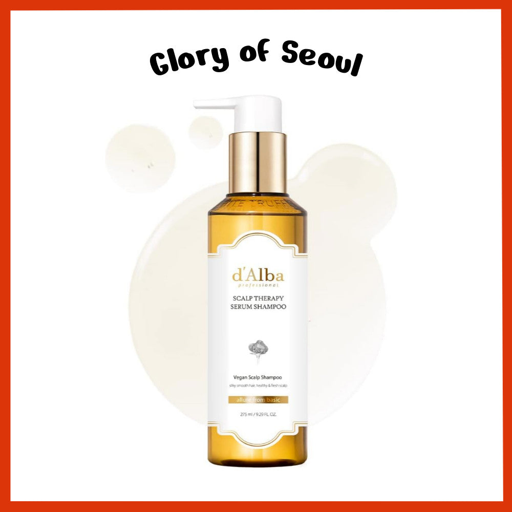 D'ALBA Vegan Repairing Scalp Therapy Serum Shampoo 65ml, 275ml