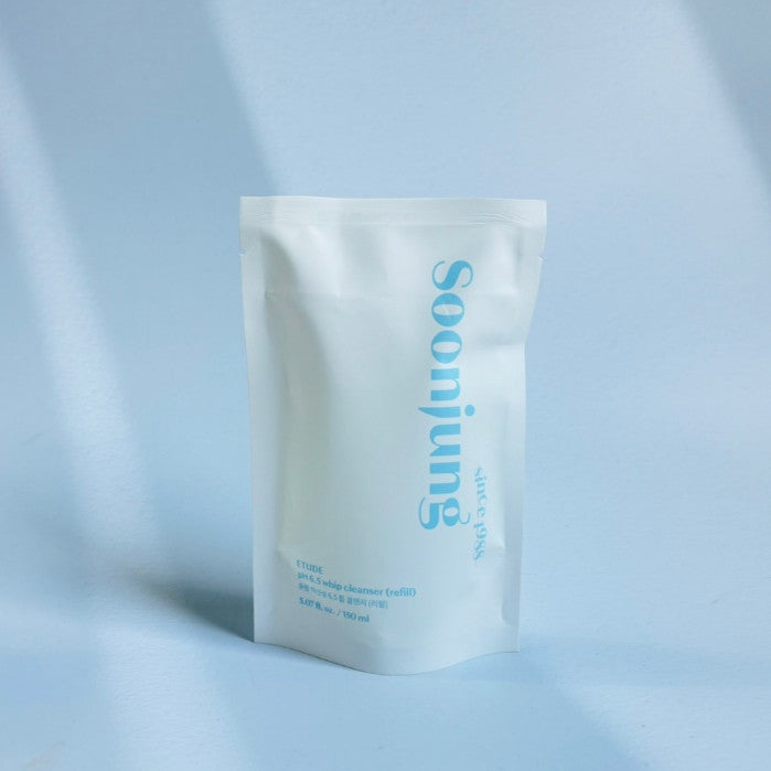 ETUDE SoonJung pH 6.5 Whip Cleanser 8.5 fl. oz. (250ml,150ml, Refill 150ml)