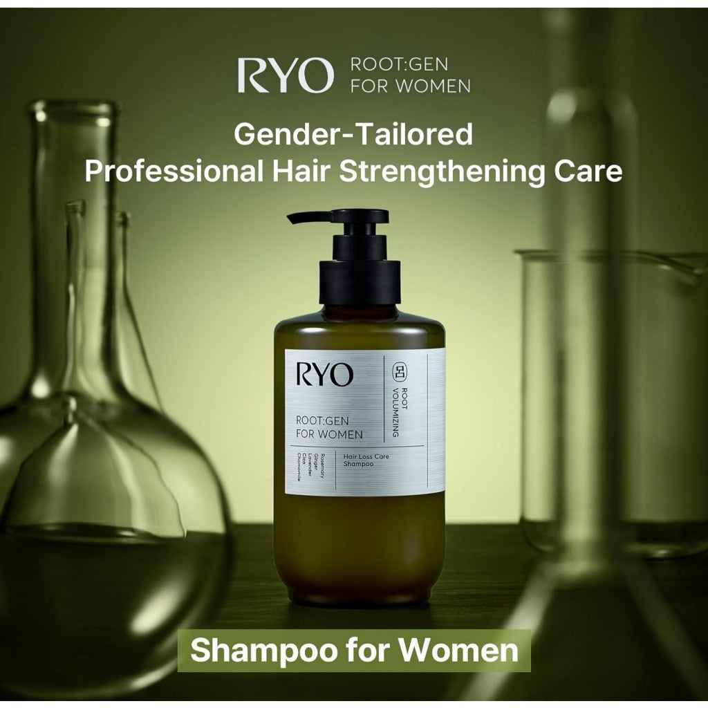 Champú / Tratamiento anticaída RYO Root Gen para mujeres y hombres, 17.4 fl oz, 515 ml