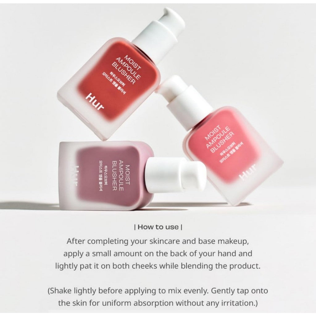 [House of HUR] Moist Ampoule Blusher, 20mL/10mL (9 Colors)