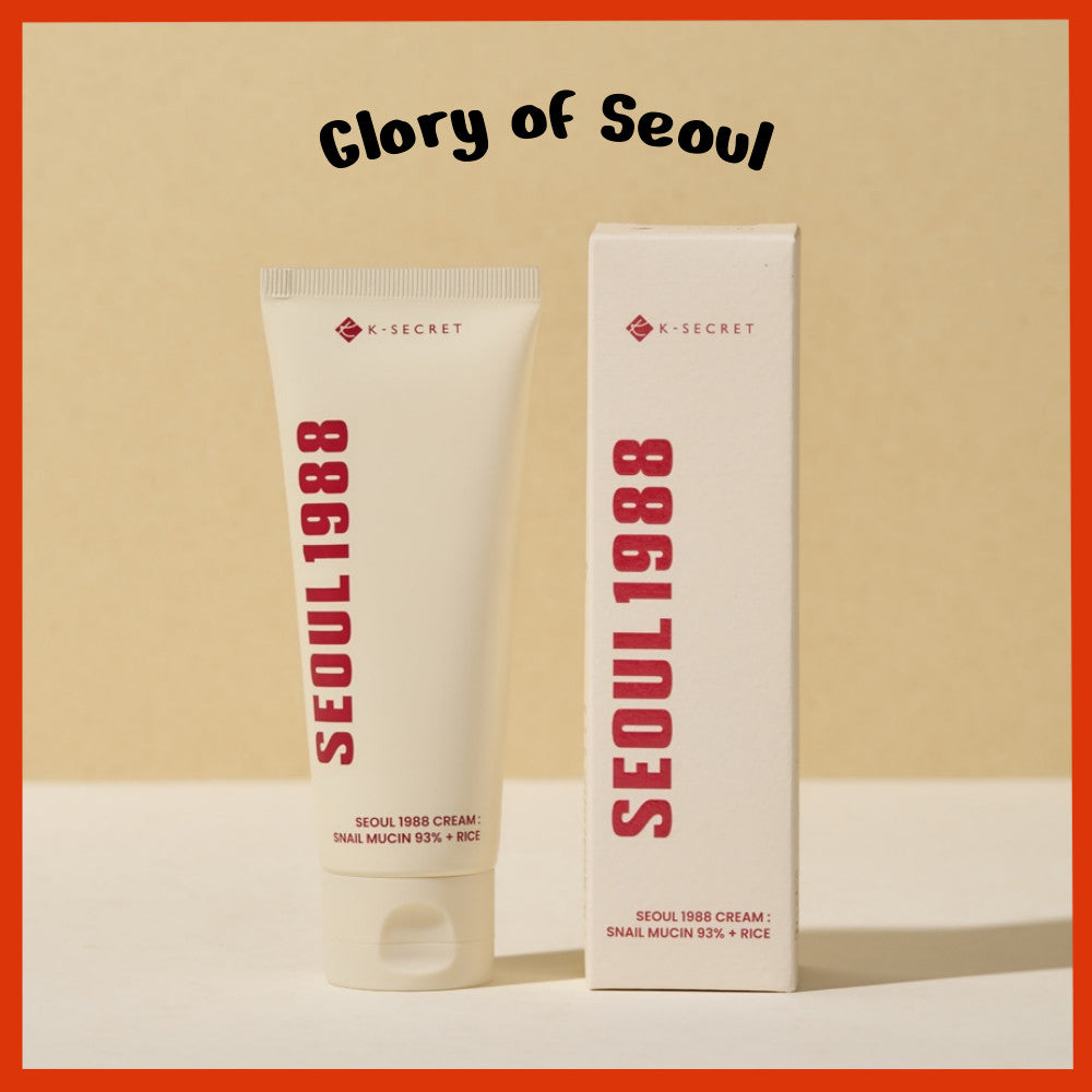 K-SECRET SEOUL 1988 Cream : Snail Mucin 93% + Rice 100ml
