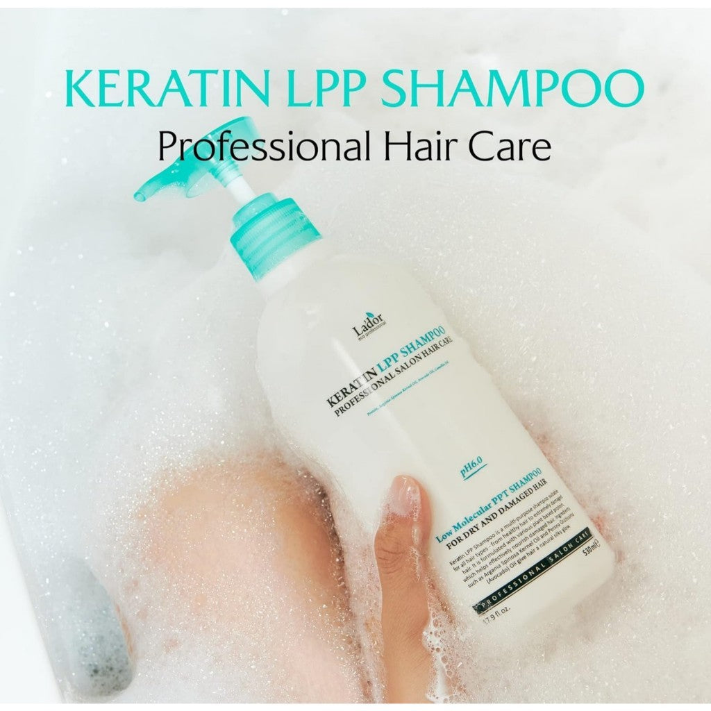 LA'DOR Keratin LPP Shampoo, 530mL | Damage Care
