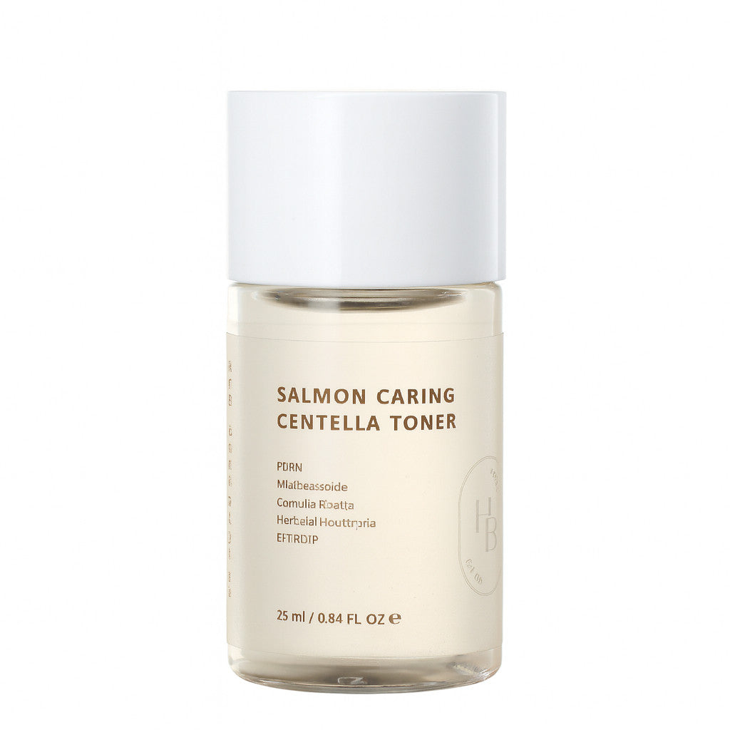 [MINI] HEVEBLUE Salmon Caring Centella Cream 20ml, Toner 25ml