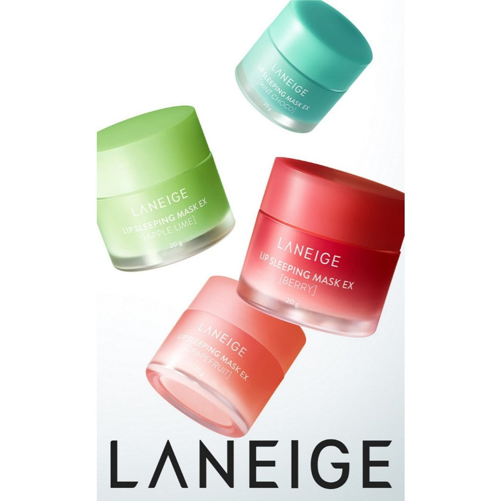LANEIGE Lip Sleeping Mask, 20g (Grapefruit / Apple lime / Mint choco / Vanilla / Mango / Gummy bear/ Sweet candy / Peach iced tea)