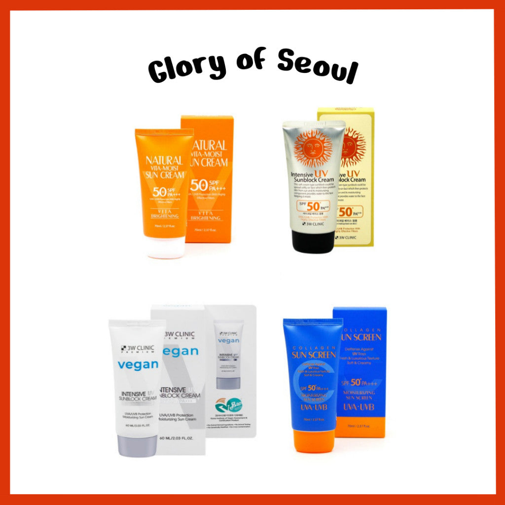 3W Clinic UV Sun Block Cream 3Type