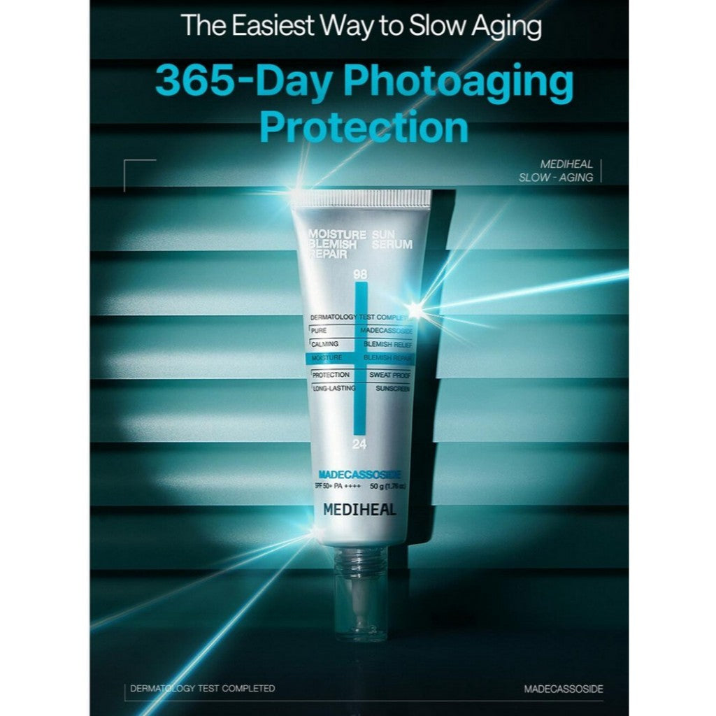 MEDIHEAL Madecassoside Moisture Sun Serum Blemish Repair 50g | SPF50+ PA++++