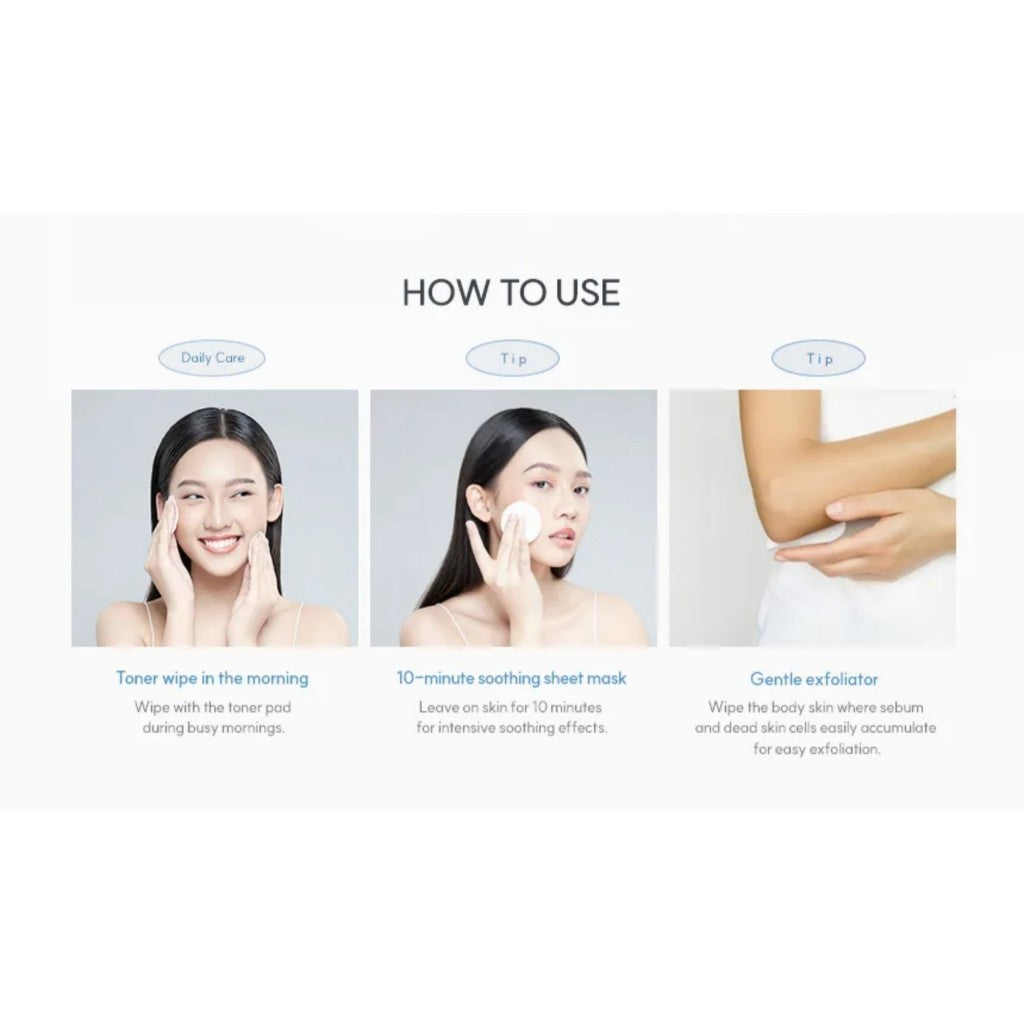 EQQUALBERRY Vegan Swimming Pool Toner Pads (70 Pads)