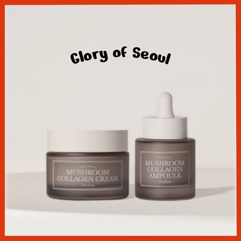 I’m from Mushroom Collagen Line (2Types) Mushroom Collagen Cream, 50mL / Mushroom Collagen Ampoule, 30mL