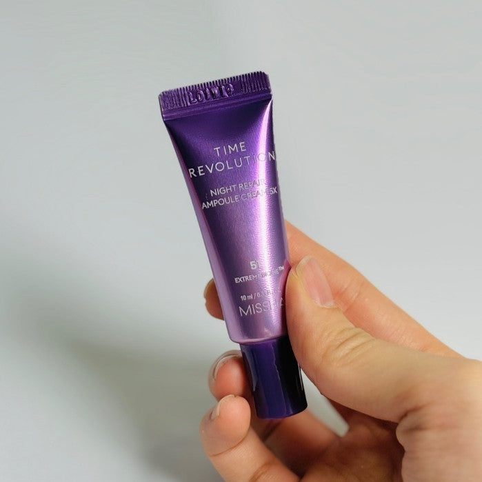 [MINI] MISSHA Time Revolution Night Repair Ampoule 10ml / Cream 10ml