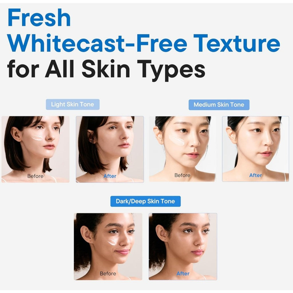 IUNIK Beta-Glucan Barrier Sunscreen, 60mL | SPF 50+ PA++++ Vegan