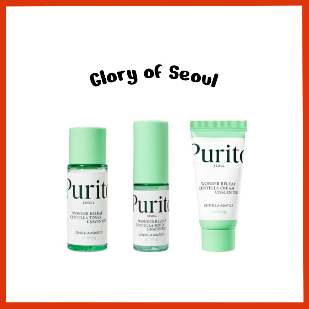 [Mini Kit] PURITO Mini Wonder Releaf Centella Unscented Kit