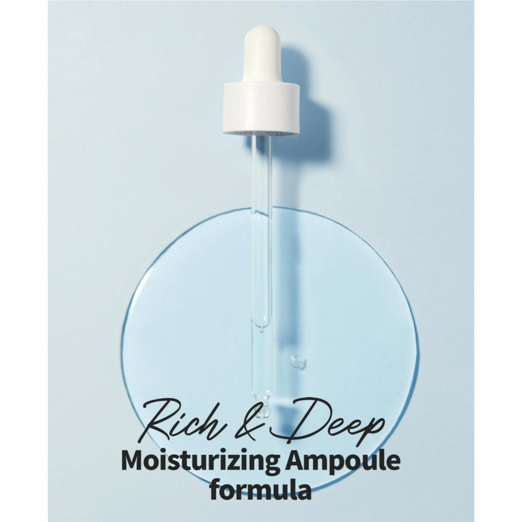 WELLAGE Real Hyaluronic Blue Ampoule 100, 100mL | Fragrance Free Hyaluronic Acid Ampoule, Hydrating Non Sticky Serum
