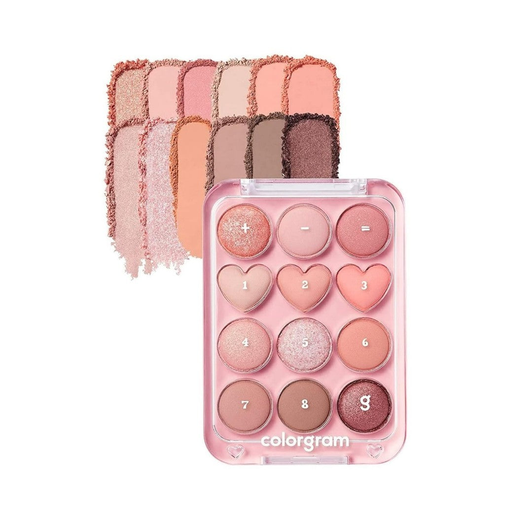 COLORGRAM Pin Point Eyeshadow Palette, 9.9g (7 Colors)