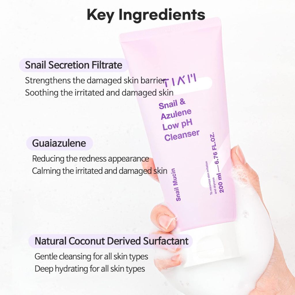 TIAM Snail&Azulene Low PH Cleanser 200ml