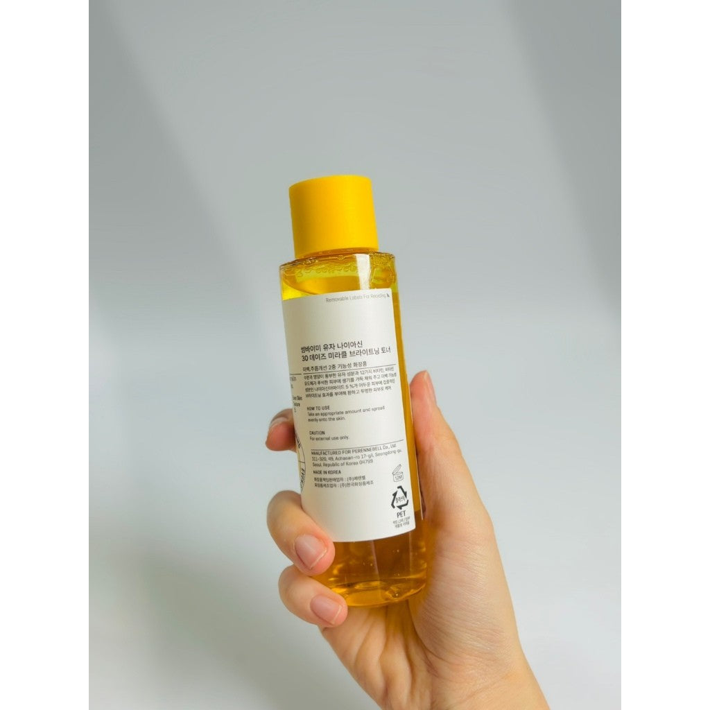 SOME BY MI Yuja Niacin 30 Days Miracle Brightening Toner - 5.07Oz, 150ml