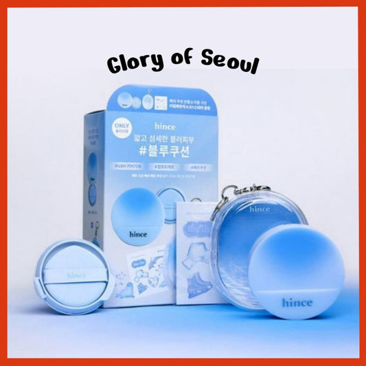 [Limited Edition] Hince Mesh Matte Cushion Blue Dive Edition (original + refill + key ring pouch)