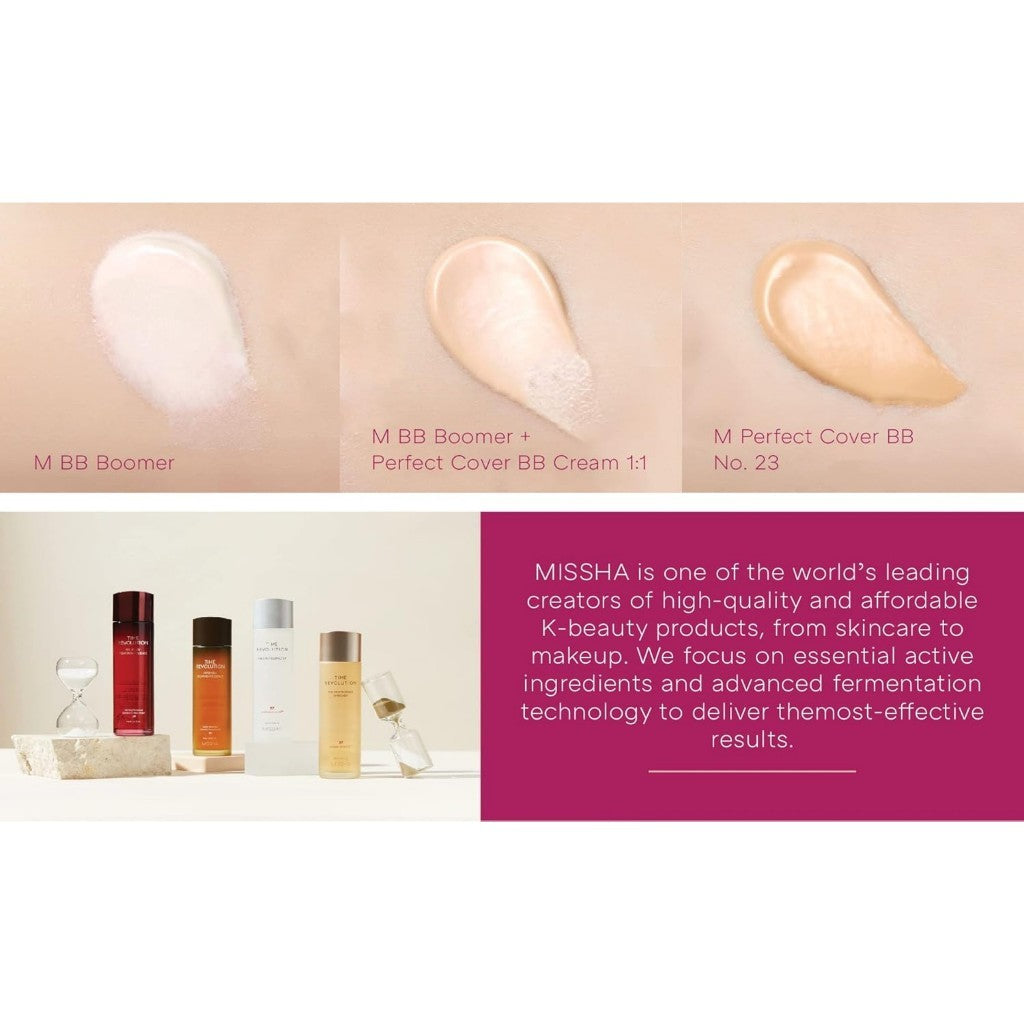 MISSHA M BB Boomer, 40mL | Boost the adherence and wear of foundation
