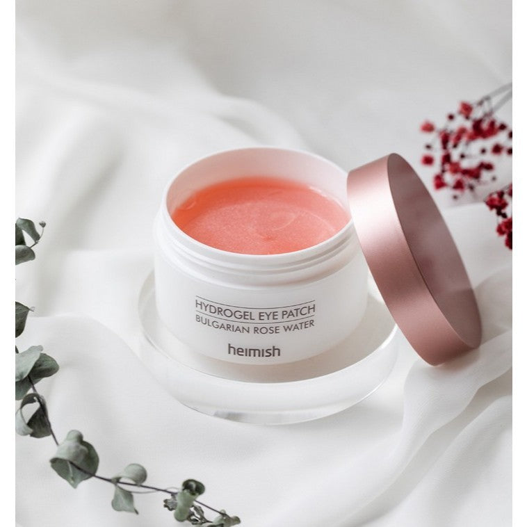 Parches de hidrogel para ojos HEIMISH Bulgarian Rose Water (60 unidades)