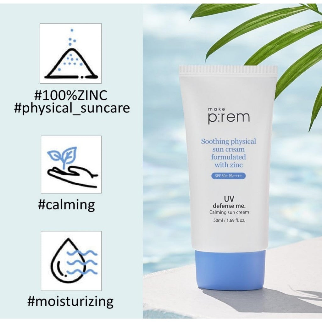 MAKE PREM UV Defense Me Calming Sun Cream, 50mL