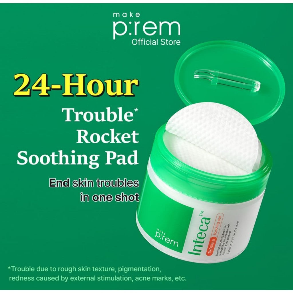 MAKE PREM Inteca Trouble Soothing Pads, 330ml (70 Pads)