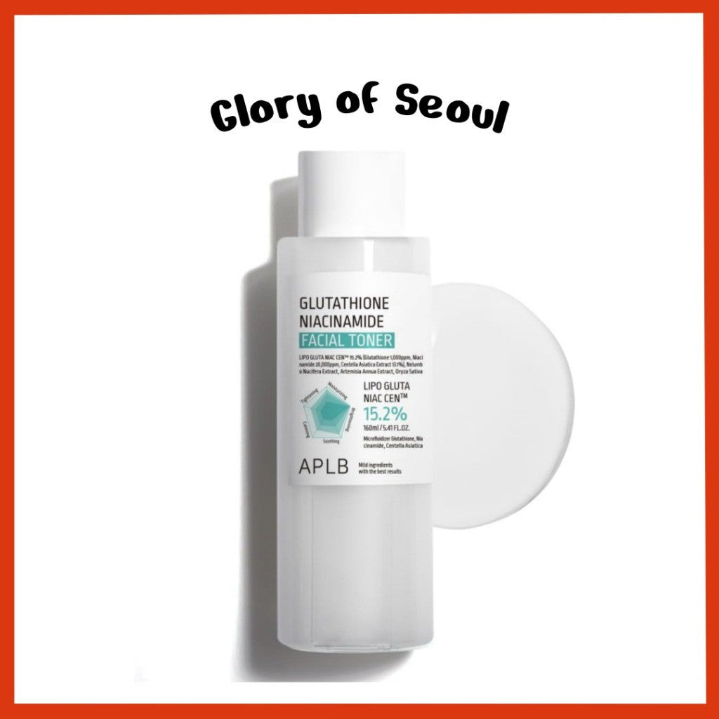APLB Glutathione Niacinamide Facial Toner, 160mL | LIPO GLUTA NIAC CEN™ 15.2%