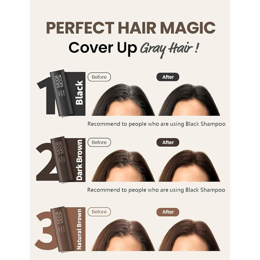 MODA Hair Color Stick 3.5g 3Colors