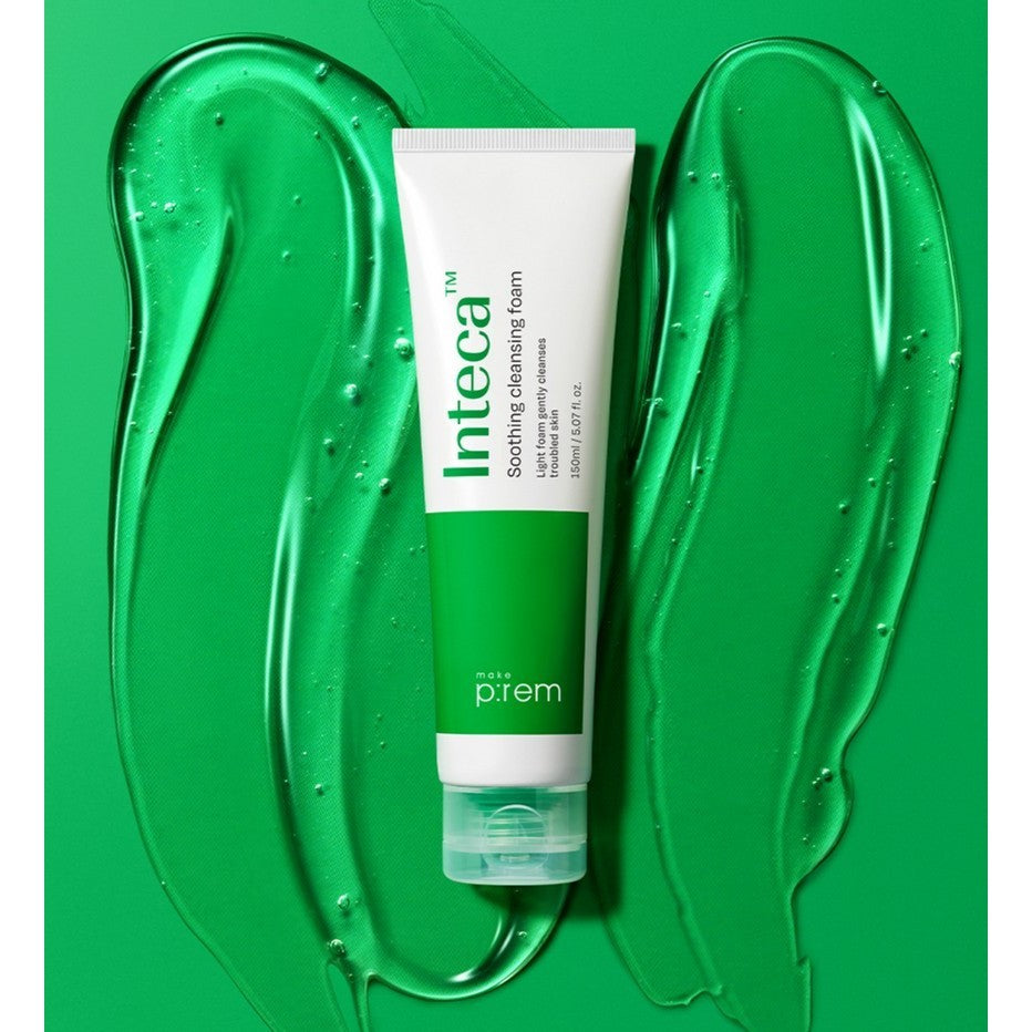 MAKE PREM INTECA Soothing Gel Cleansing Foam, 150mL