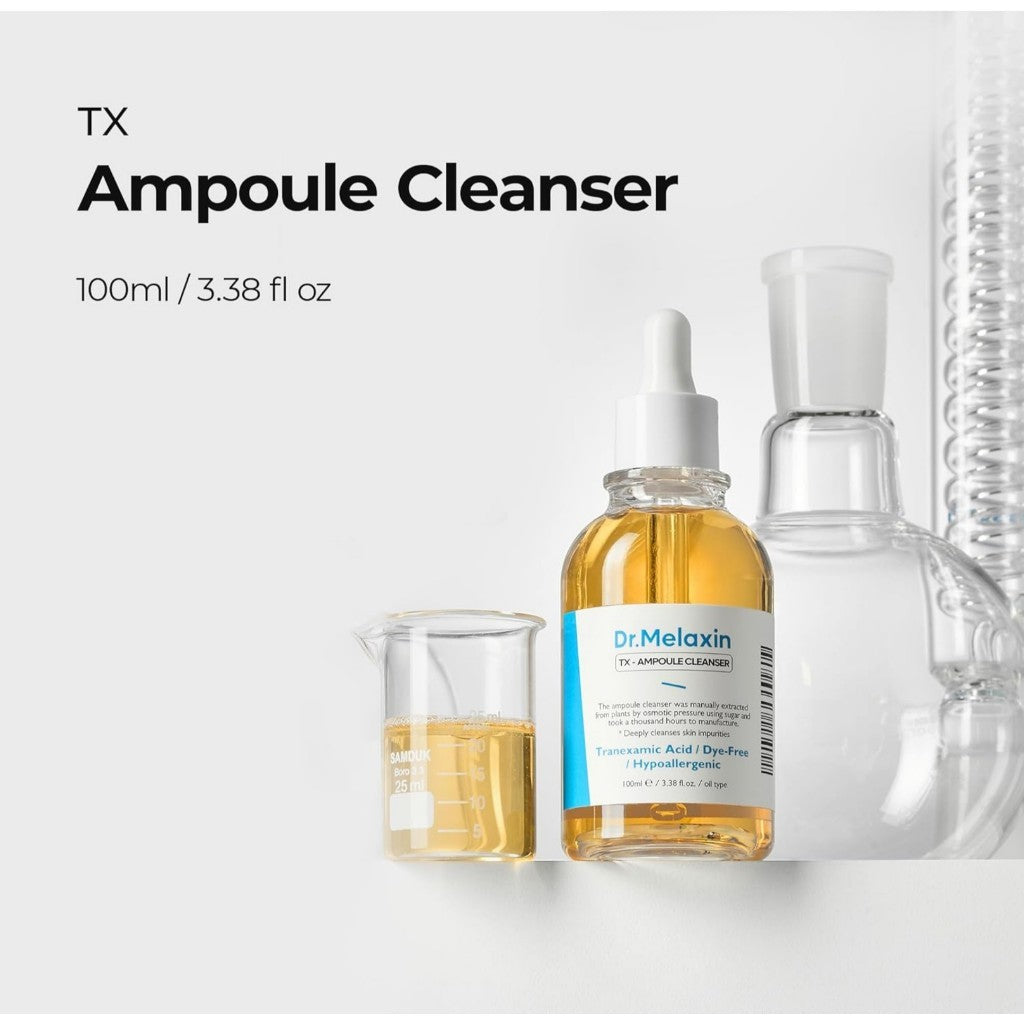 DR.MELAXIN TX Ampoule Cleanser 100ml / 5.07fl oz, Moisturizing, Cleansing for Sensitive Skin