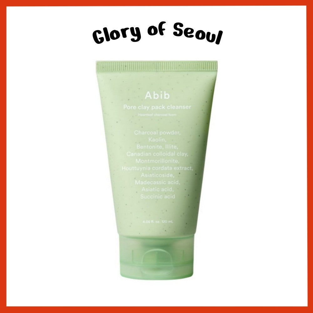 Abib Pore Clay Pack Cleanser Heartleaf Charcoal Foam 120ml