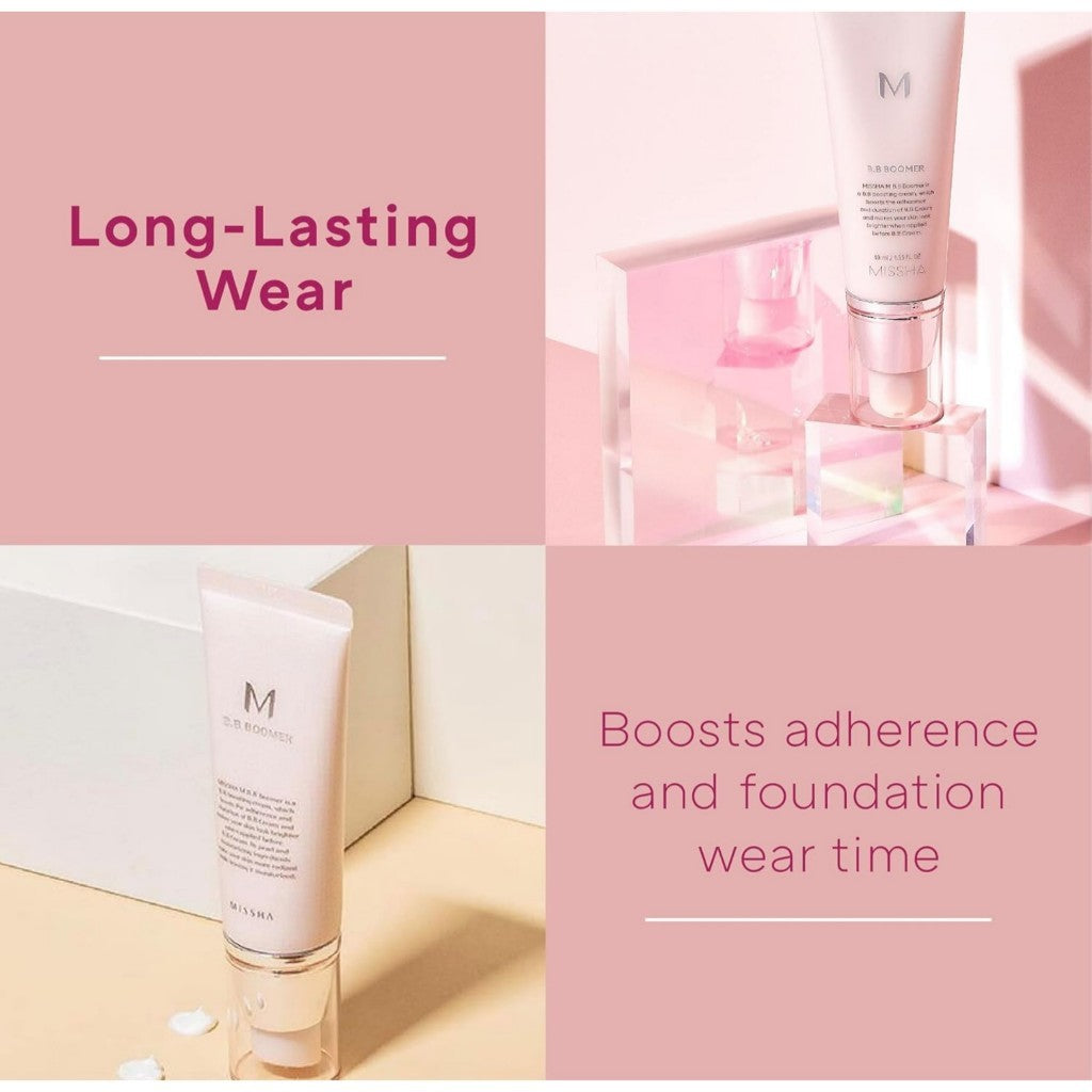 MISSHA M BB Boomer, 40mL | Boost the adherence and wear of foundation