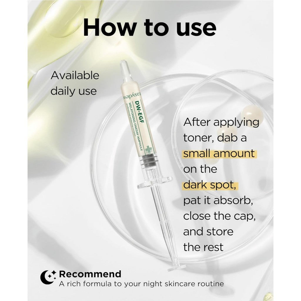 [Large capacity] Easydew DW-EGF Melatoning One-Day Daily Ampoule Serum, 15mL