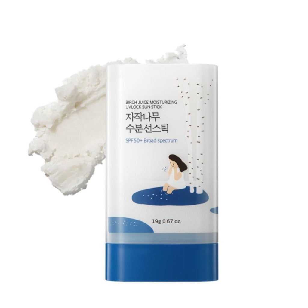 Round Lab Birch Juice Moisturizing / Pine Calming Cica Airy Sun Stick, 19g (2 Types) | SPF 50+ PA++++