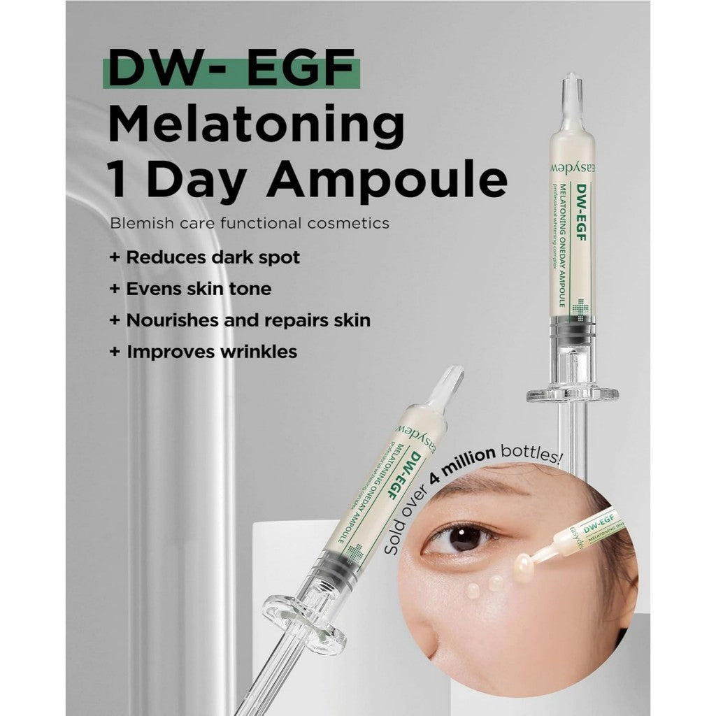 [Large capacity] Easydew DW-EGF Melatoning One-Day Daily Ampoule Serum, 15mL