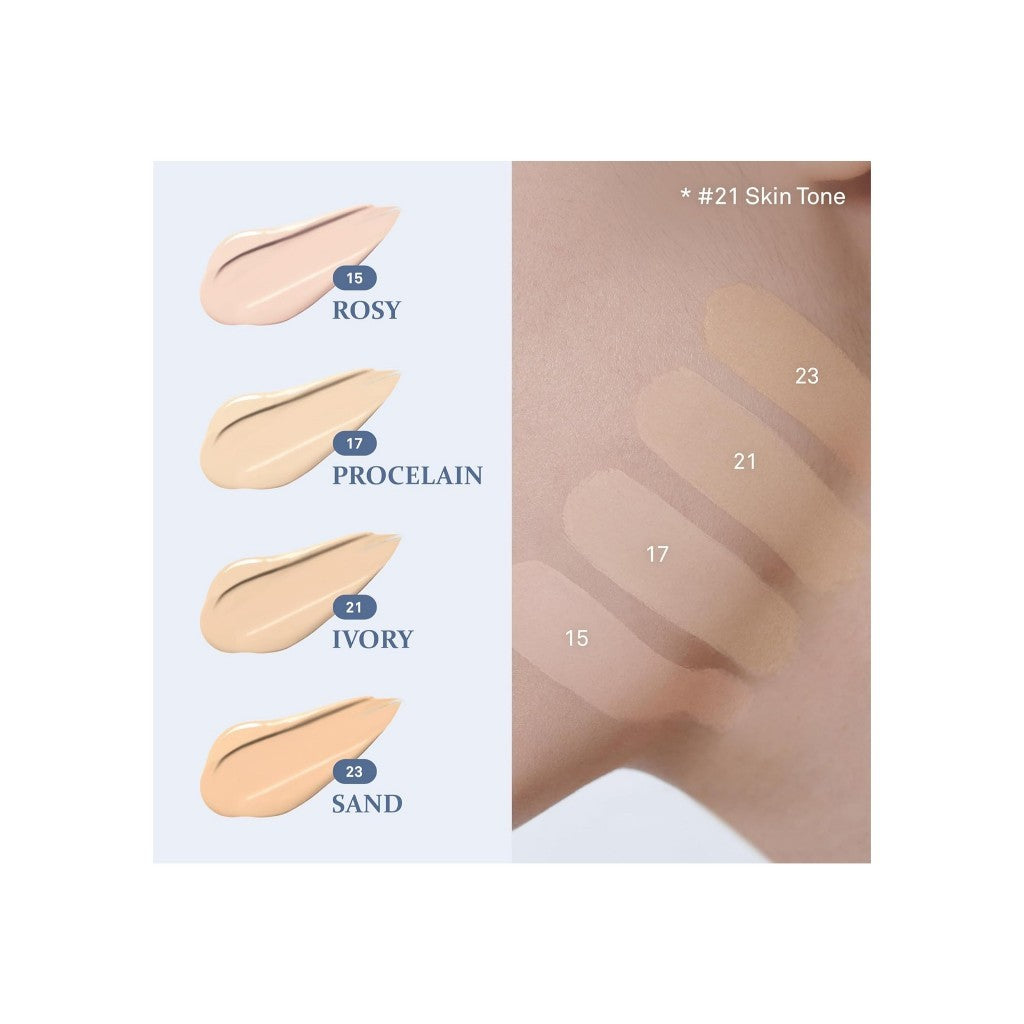 [Limited Edition] Hince Mesh Matte Cushion Blue Dive Edition (original + refill + key ring pouch)