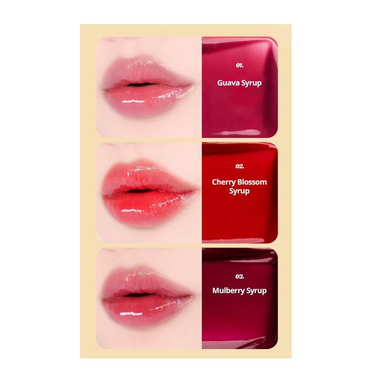 the SAEM Saemmul Candy Syrup Gloss 6g 3 Colores