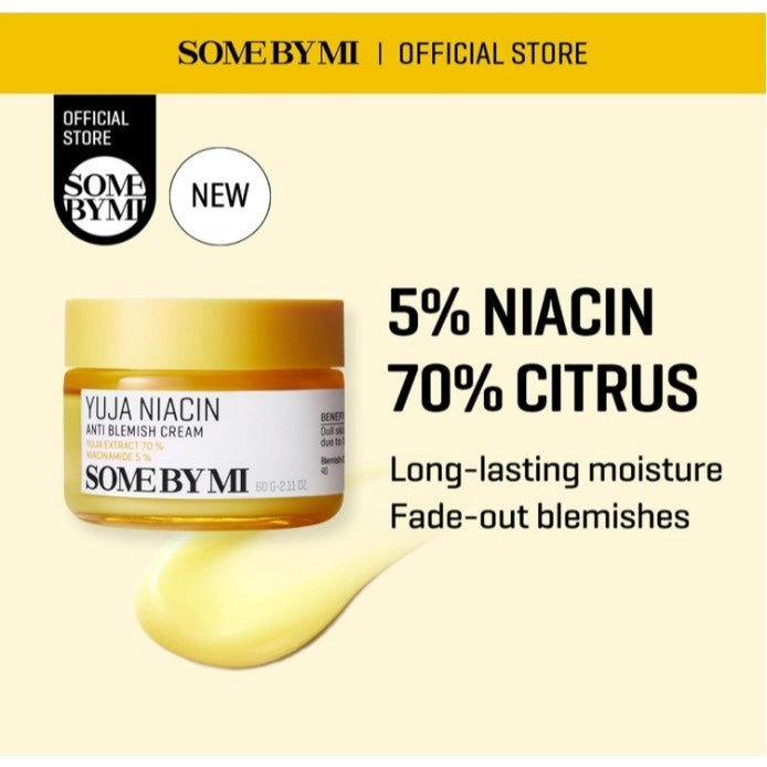 SOME BY MI Yuja Niacin Anti Blemish Cream, 60mL