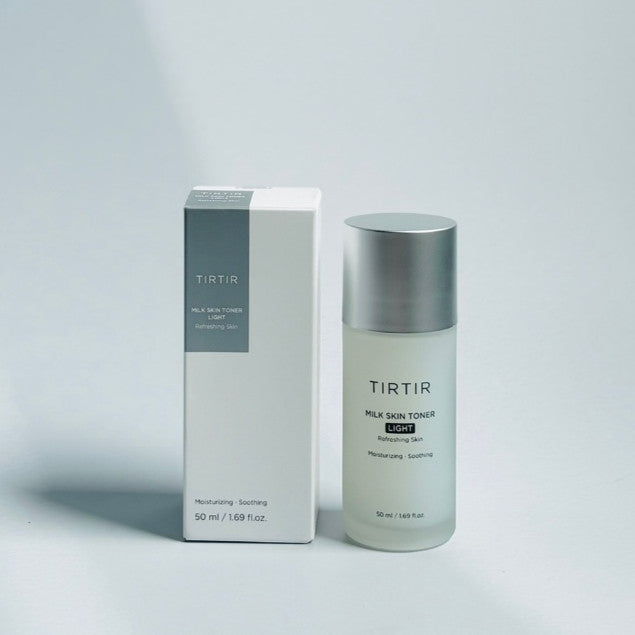 TIRTIR Milk Skin Toner Light (50mL / 150mL) | Instant Hydration with 4% Niacinamide, Pore-tightening, Vegan toner for Acne-prone