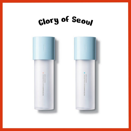 LANEIGE Water Bank Blue Hyaluronic Toner, 160mL (2 Types) for normal & drying (Red) / for oily & combination (Blue)