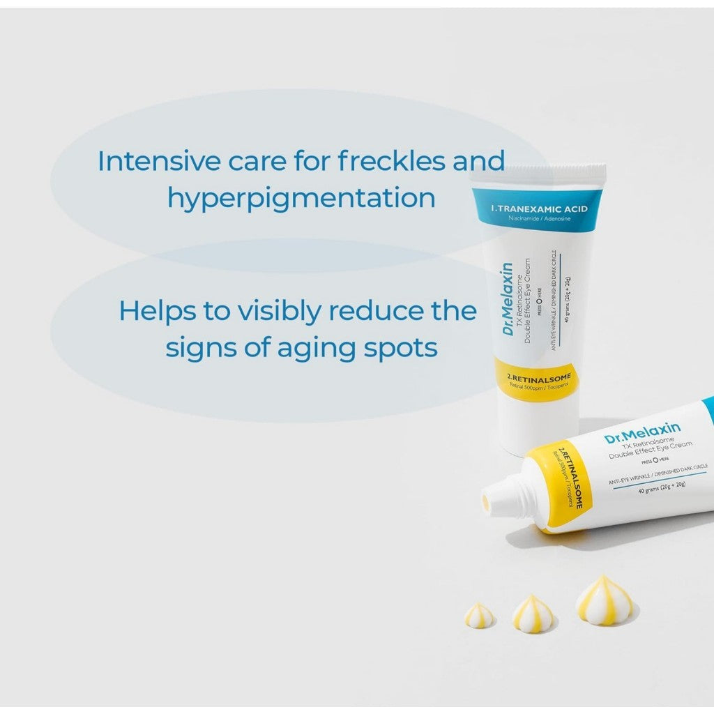 Dr.Melaxin TX Retinalsome Eye Cream, 40g | with Adenosine Niacinamide for Fine Lines, Wrinkles & Dark Spots