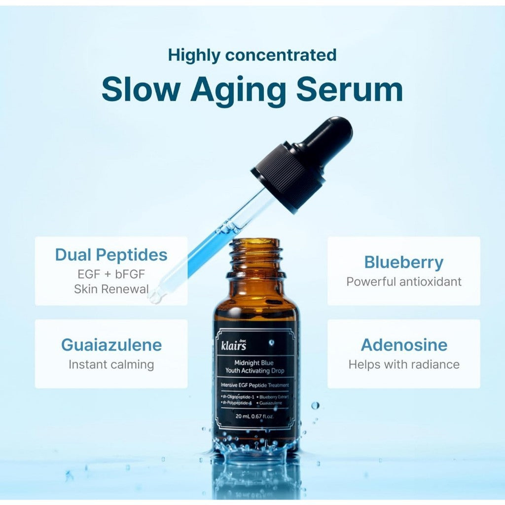KLAIRS Midnight Blue Youth Activating Drop, 20mL