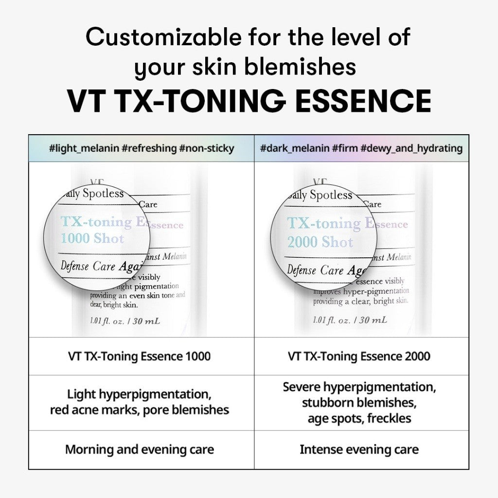 VT TX-Toning Essence 30ml (2 Types) │ 1000 / 2000 Shot