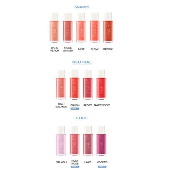 INGA Water Glow Lip Tint 13colors 4.5g