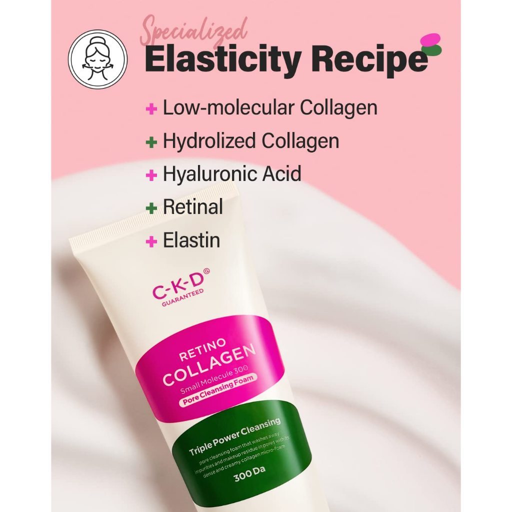 Espuma limpiadora de poros CKD Retino Collagen Small Molecule 300 150 ml