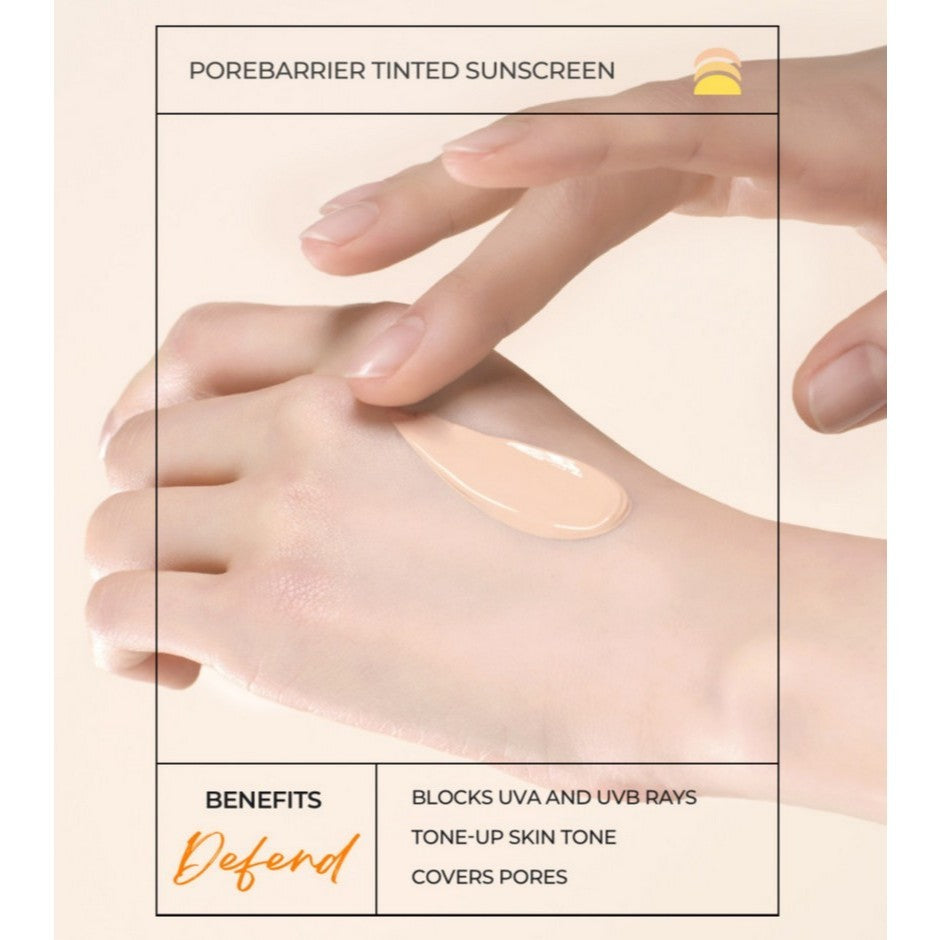 [SKIN&LAB] Porebarrier Tinted Sunscreen, 50mL | SPF50+ PA++++