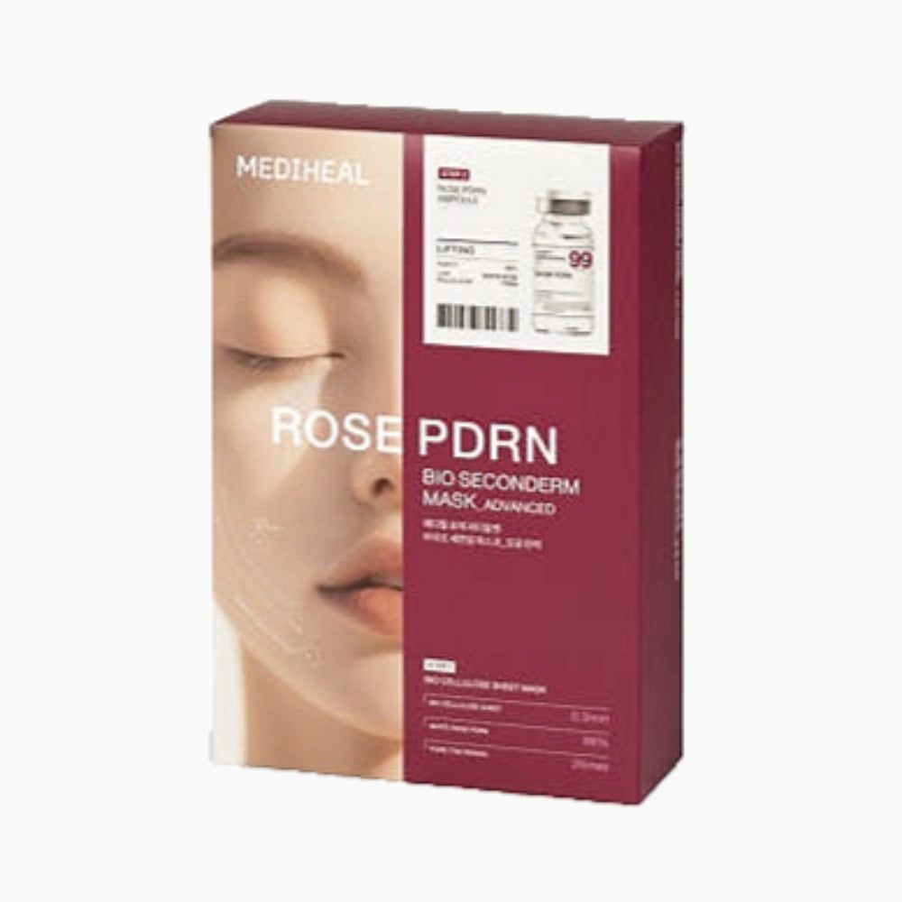 [NUEVO] MEDIHEAL Bio Seconderm Mask, SET DE 10 UD (3 Tipos) Hialuronato / Madecassoside / Rosa PDRN