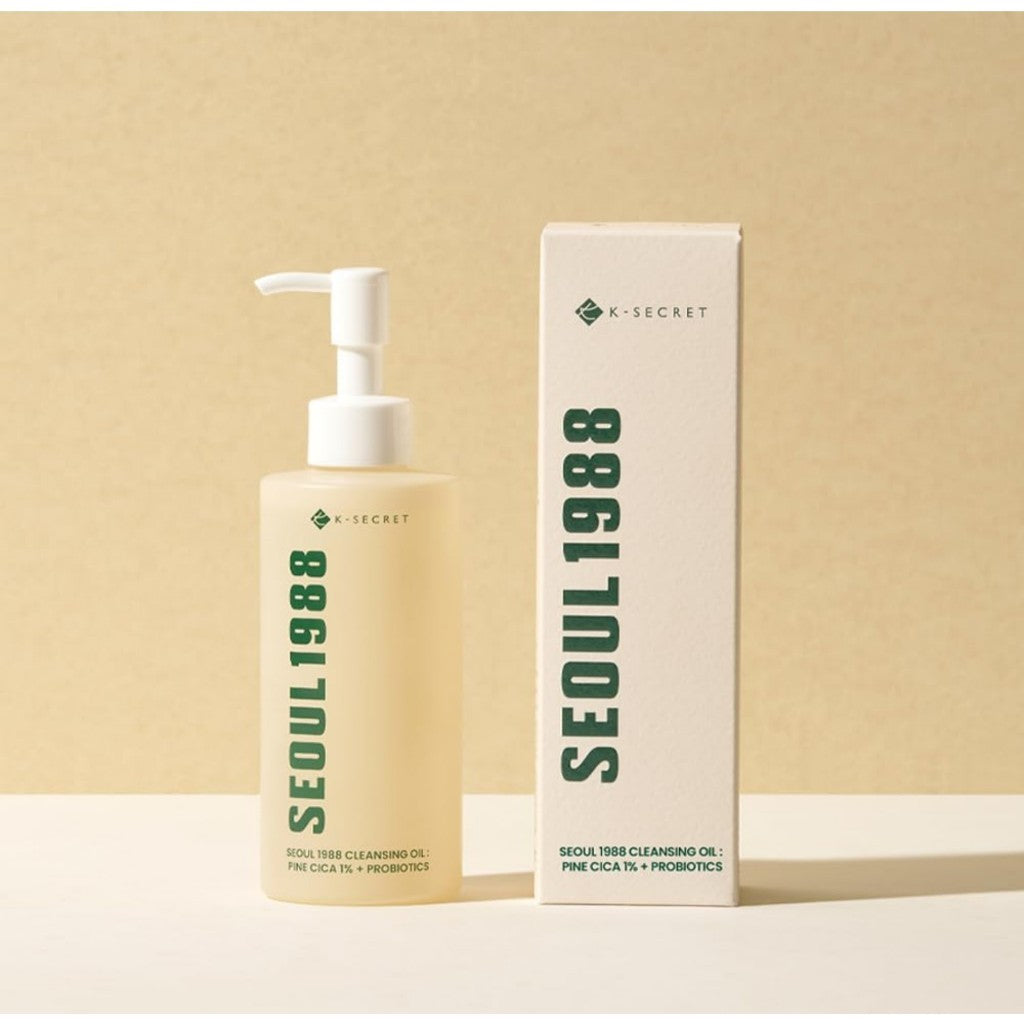 K-SECRET SEOUL 1988 Cleansing Foam 150ml / Cleansing Oil 200ml : Pine Cica 1% + Probiotics