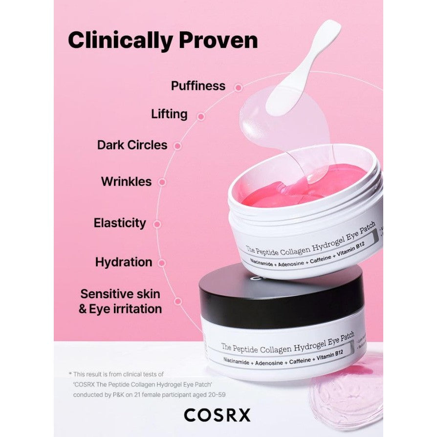 [NUEVO] COSRX The Peptide Collagen Hydrogel Eye Patch 85g (60 parches)